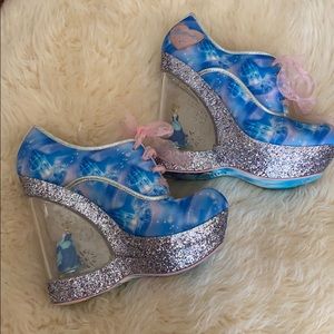 Irregular choice Cinderella wedges